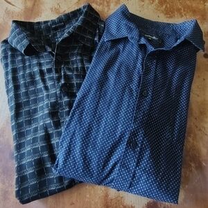 (2) Short Sleeve Dress Shirts